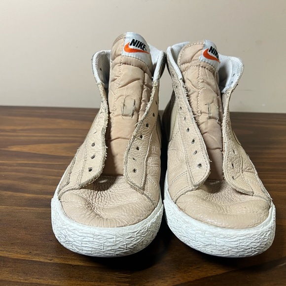 Nike Blazer Mid Premium Linen Summit White shoes - Size 9.5 - Picture 2 of 8